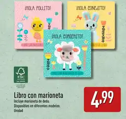 ALDI Libro con marioneta oferta