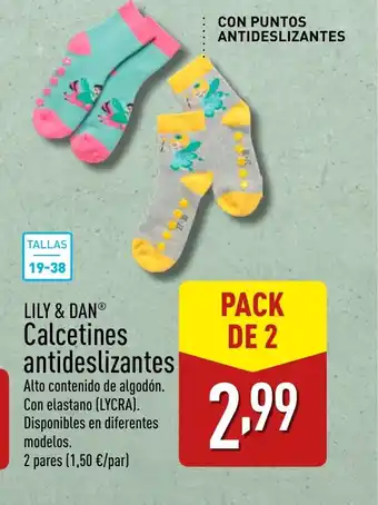 ALDI LILY & DAN Calcetines antideslizantes oferta