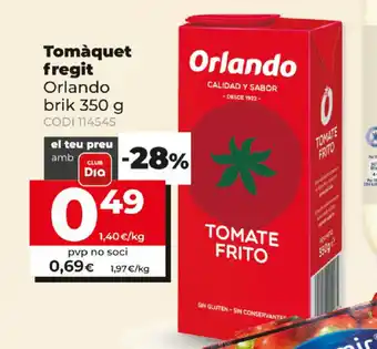 Dia Orlando brik Tomàquet fregit 350g oferta