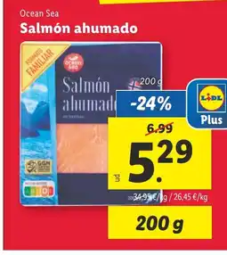 Lidl OCEAN SEA Salmón ahumado oferta