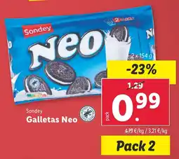 Lidl NEO Galletas oferta