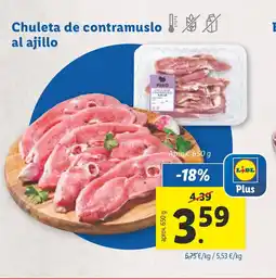 Lidl Chuleta de contramuslo! al ajillo oferta