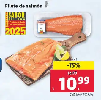 Lidl Filete de salmón oferta