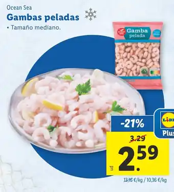 Lidl OCEAN SEA Gambas peladas oferta