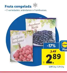 Lidl Fruta congelada oferta