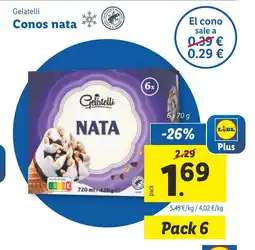 Lidl GELATELLI Conos nata oferta