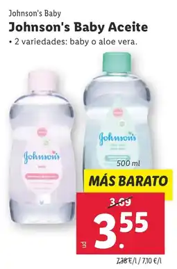 Lidl Johnson's Baby Aceite oferta