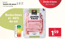 Lidl REALVALLE Jamón de pavo oferta