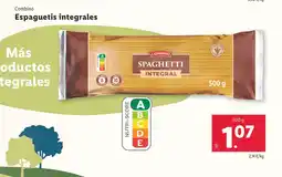 Lidl COMBINO Espaguetis integrales oferta