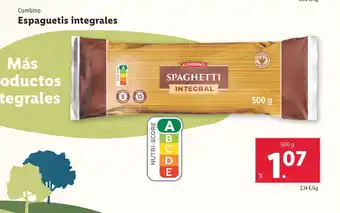 Lidl COMBINO Espaguetis integrales oferta