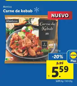 Lidl MONISSA Carne de kebab oferta