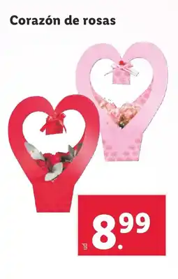 Lidl Corazón de rosas oferta