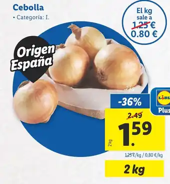 Lidl Cebolla oferta