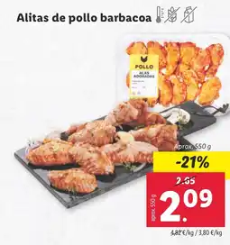 Lidl Alitas de pollo barbacoa oferta