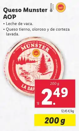 Lidl Queso Munster AOP oferta