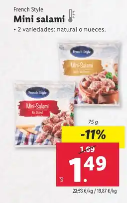 Lidl FRENCH STYLE Mini salami oferta