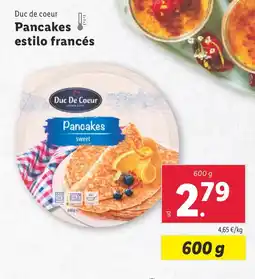 Lidl DUC DE COEUR Pancakes estilo francés oferta