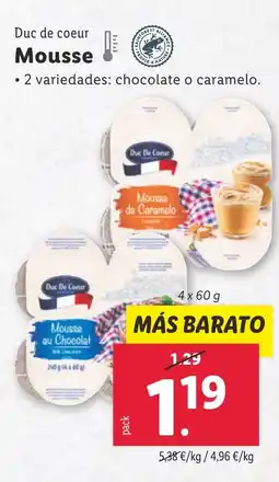 Lidl DUC DE COEUR Mousse oferta