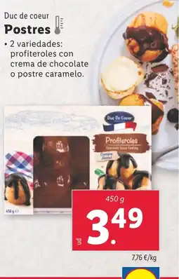 Lidl DUC DE COEUR Postres oferta