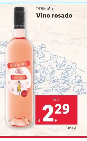 Lidl Vino rosado oferta