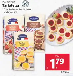 Lidl DUC DE COEUR Tartaletas oferta