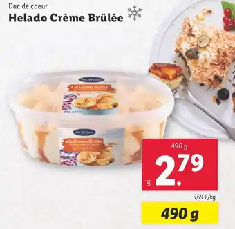 Lidl DUC DE COEUR Helado Crème Brûlée oferta