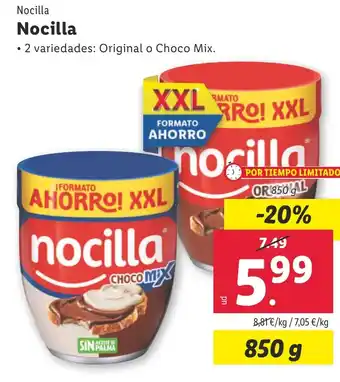 Lidl NOCILLA oferta