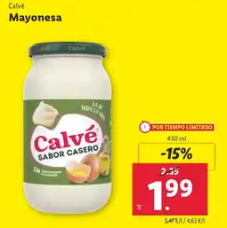 Lidl CALVE Mayonesa oferta