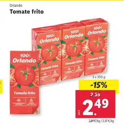 Lidl ORLANDO Tomate frito oferta