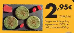 Supermercados Lupa Burger meat de pollo y espinacas o 100% de pollo oferta