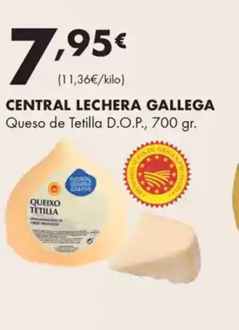 Supermercados Lupa CENTRAL LECHERA GALLEGA Queso de Tetilla D.O.P oferta