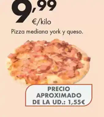 Supermercados Lupa Pizza mediana york y queso oferta