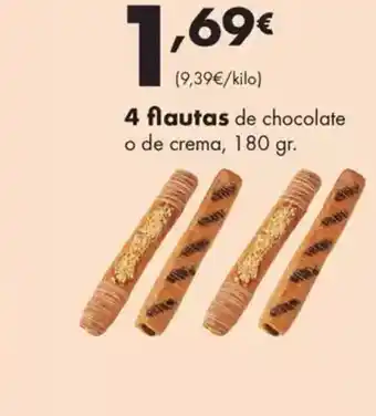 Supermercados Lupa 4 flautas de chocolate oferta