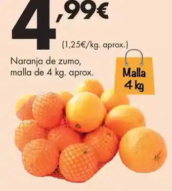 Supermercados Lupa Naranja de zumo oferta