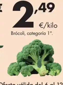 Supermercados Lupa Brócoli, categoría 1°. oferta