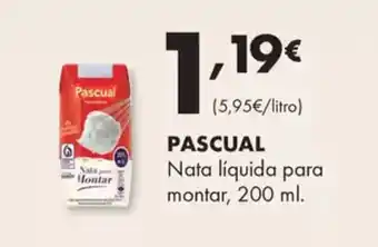 Supermercados Lupa PASCUAL Nata líquida para montar oferta