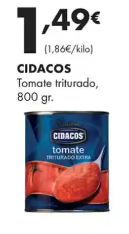 Supermercados Lupa CIDACOS Tomate triturado oferta