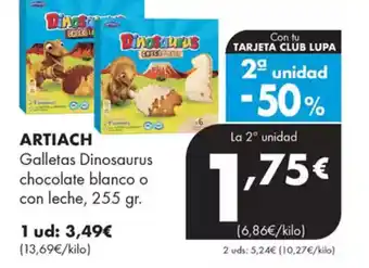 Supermercados Lupa ARTIACH Galletas Dinosaurus oferta