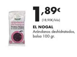 Supermercados Lupa EL NOGAL Arándanos deshidratados oferta