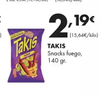 Supermercados Lupa TAKIS Snacks fuego oferta