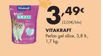 Supermercados Lupa VITAKRAFT Perlas gel sílice oferta