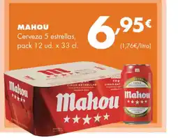 Supermercados Lupa MAHOU Cerveza 5 estrellas oferta