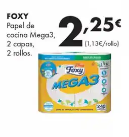 Supermercados Lupa FOXY Papel de cocina Mega3, oferta