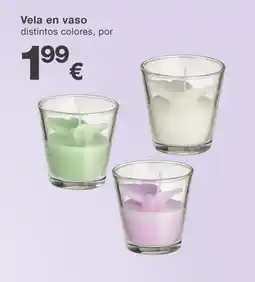 KIK Vela en vaso oferta