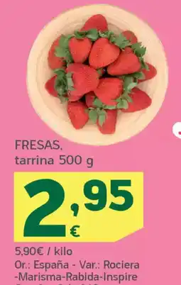 HiperDino FRESAS, tarrina oferta