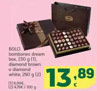 HiperDino BOLCI bombones dream box diamond brown o diamond white oferta