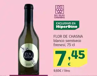 HiperDino FLOR DE CHASNA blanco semiseco frenesí oferta