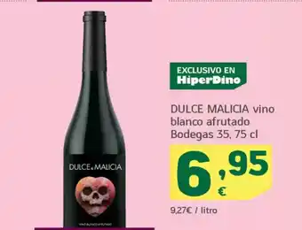 HiperDino DULCE MALICIA vino blanco afrutado Bodegas 35 oferta