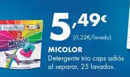 Supermercados Lupa MICOLOR Detergente trio caps adiós al separar, 25 lavados. oferta