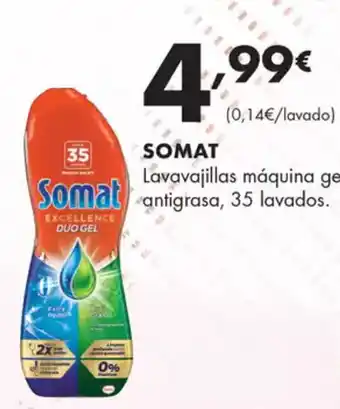 Supermercados Lupa SOMAT Lavavajillas máquina gel Somat antigrasa, 35 lavados. oferta